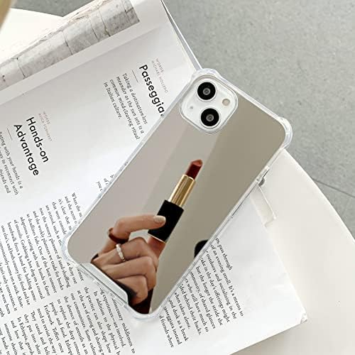Kexaar iPhone 14 Plus מארז, מארז מראה [ארבע שומר עבה פינתי אטום הלם] גב קשיח פגוש רך מכסה מגן